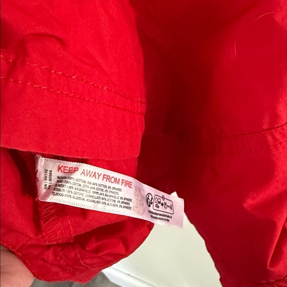 Anthropologie Daily Practice Trek Utility Mini Dress red XXS - Picture 5 of 5